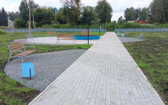 Обустройство парка Победы в с. Мохнатый Лог